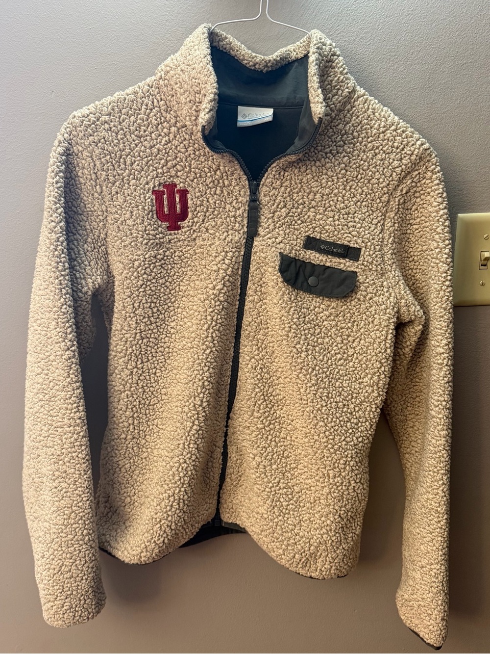 Women’s Columbia Indiana University Sherpa Zip up Fleece Jacket